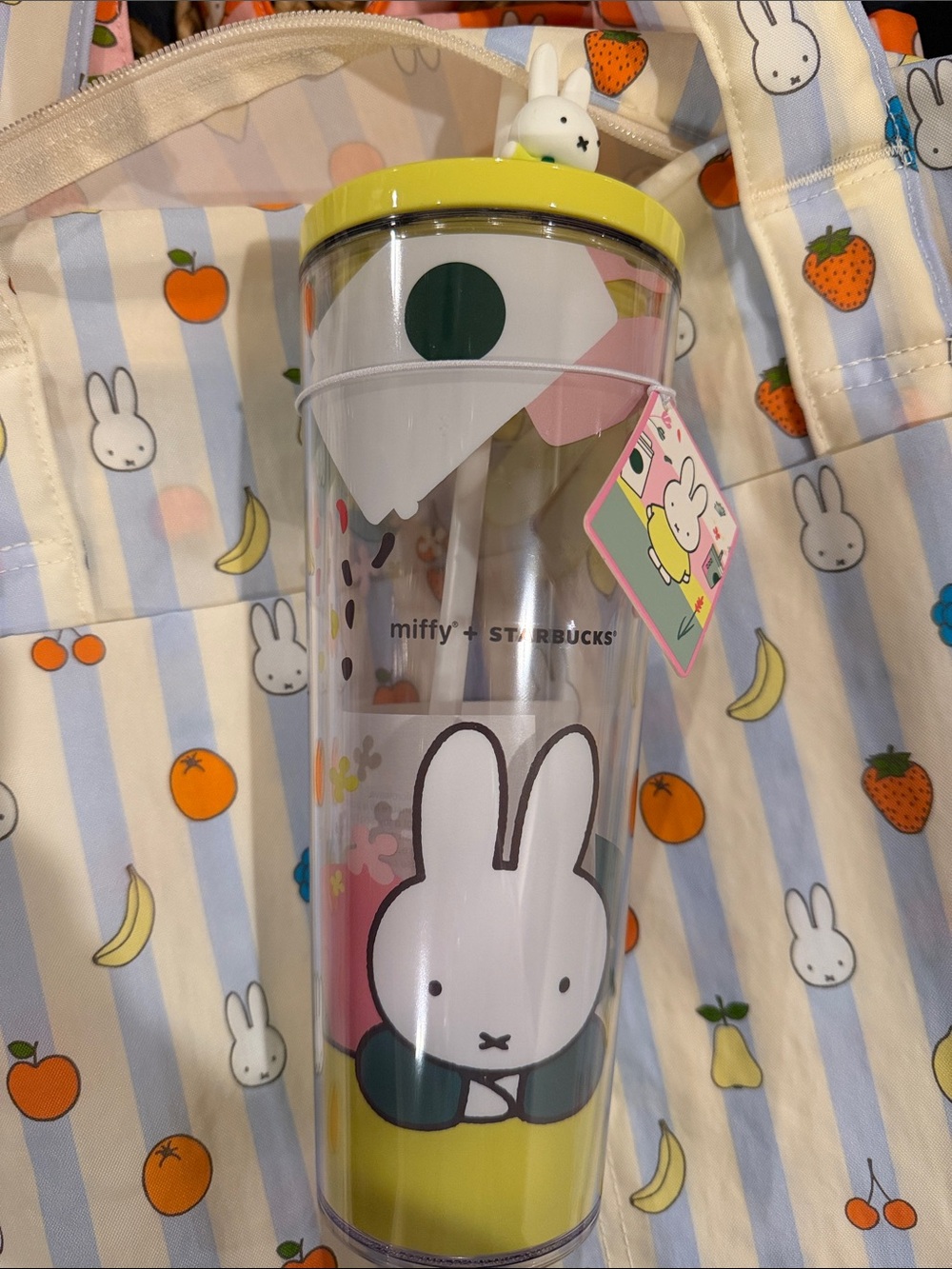 Miffy x Starbucks Yellow Bunny Tumbler
